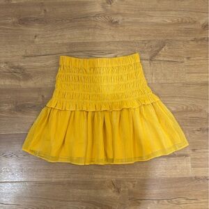 ASOS Ruffle Metallic Mini Skirt